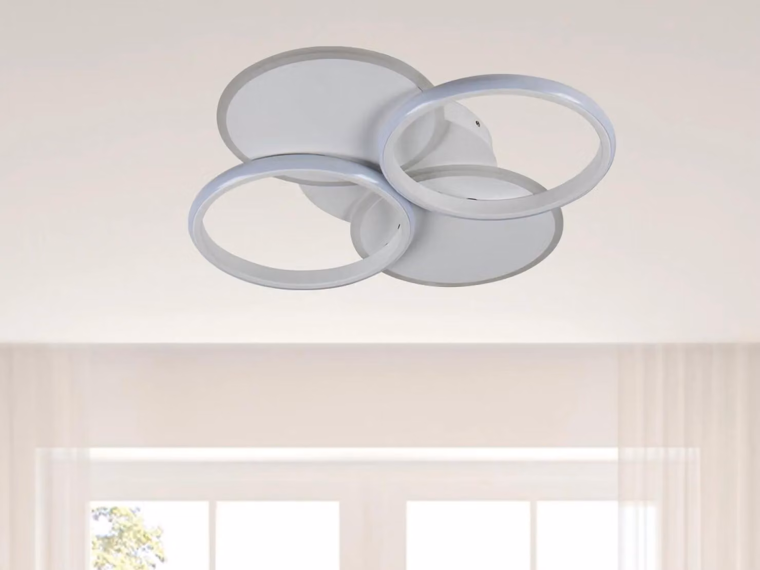 Lampada a soffitto a LED con telecomando, 70W - TB1307/W