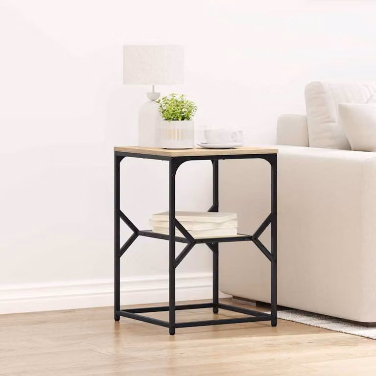 Maison Exclusive - Tavolino ausiliario in legno Sonoma, 41 x 40 x 60 cm