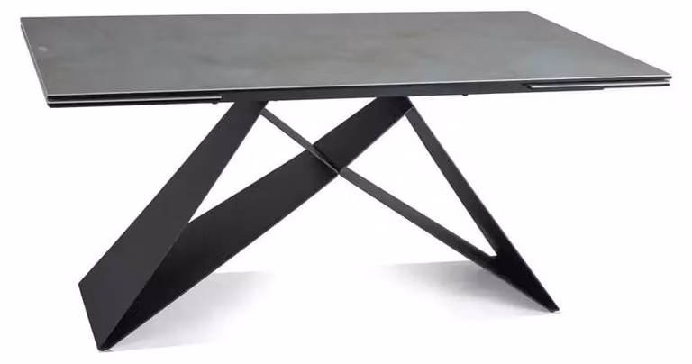 FURNLUX: Tavolo da pranzo, colore blu e nero, 160 cm. / Colore principale: / Dimensioni: