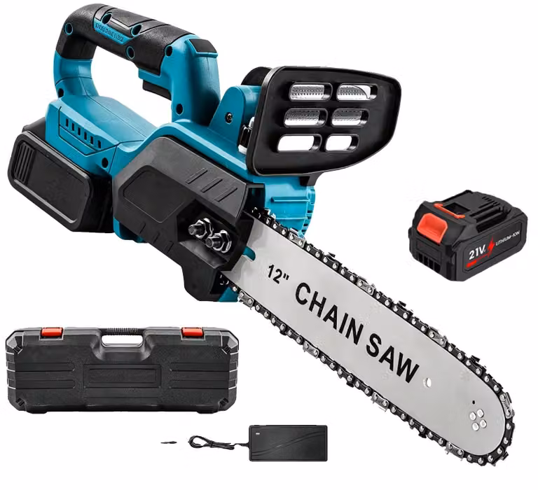 Motosega elettrica, motore brushless, design portatile, 1 BATTERIA