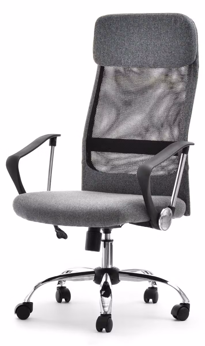 Sedia da ufficio IVIA - grigio / cromo