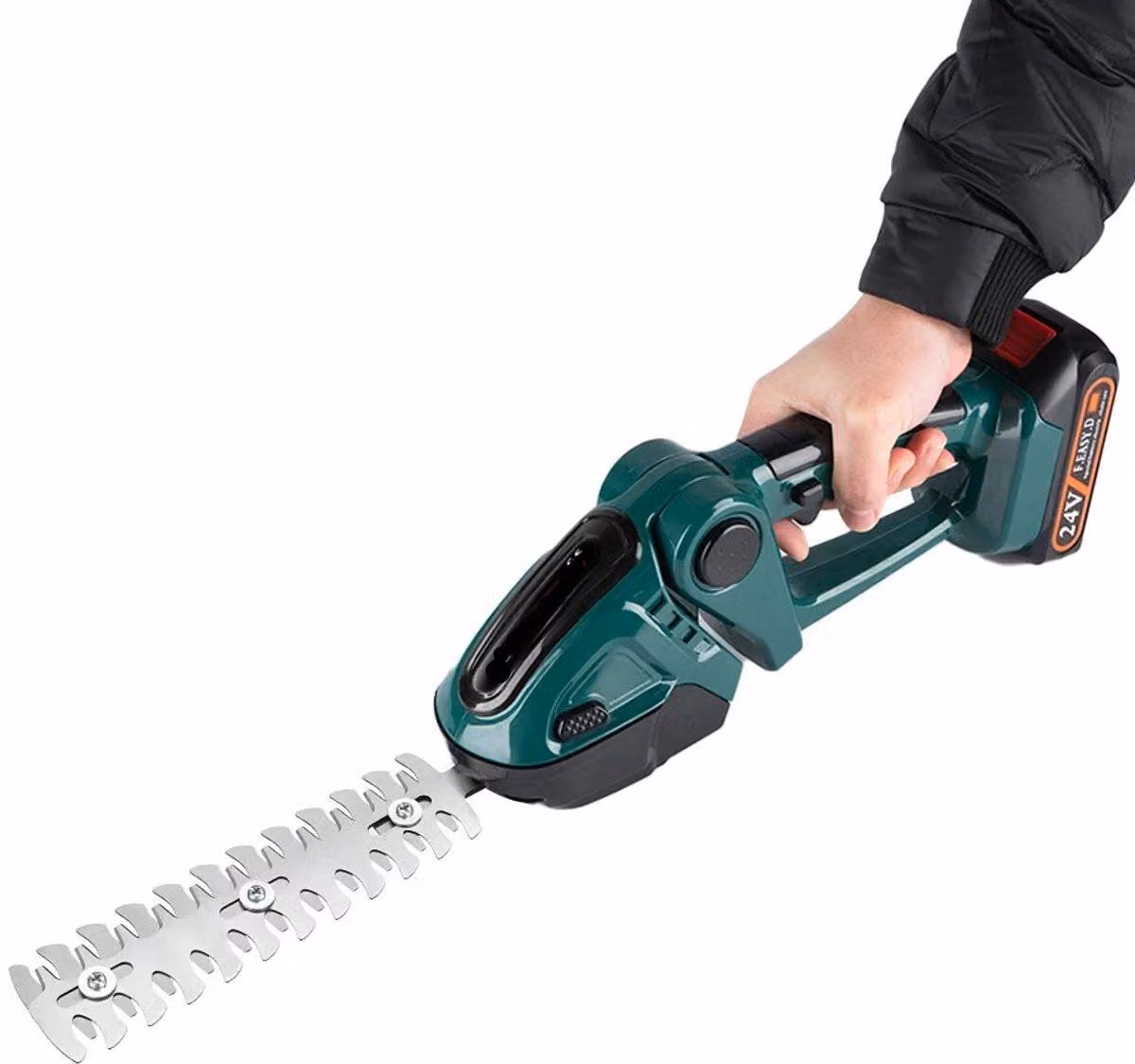 Tagliaerba a siepe - Potatore per siepi - Forbici da potatura - Tagliaerba a siepe elettrico - Tagliaerba a siepe a batteria - 2 in 1