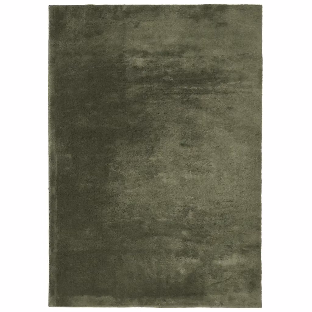 Tappeto rettangolare moderno vidaXL in poliestere verde, lavabile e antiscivolo, adatto a riscaldamento a pavimento, L: 280 cm x P: 200 cm x H: 1,8 cm – 2