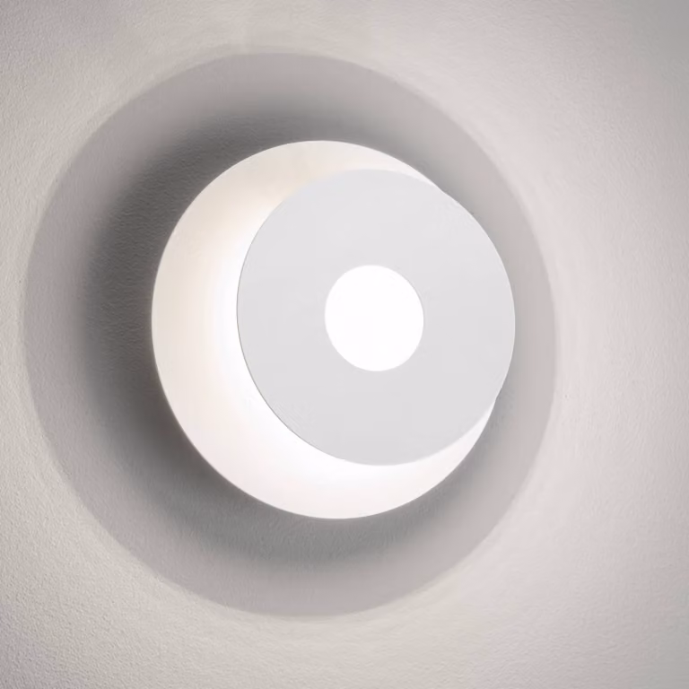 FISCHER & HONSEL Applique da parete a LED Hennes, Bianco / Opale, Soggiorno / Sala da pranzo, Metallo, Moderno, Applique a LED