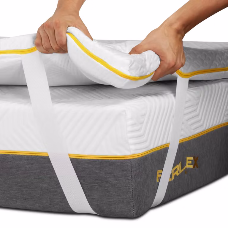 Topper per materasso viscoelastico con particelle di gel, dimensioni 90 x 190 cm