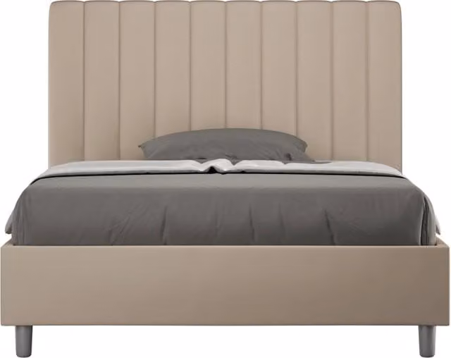Letto 1 Piazza e Mezzo 120x190 cm Senza Rete Agueda Tortora