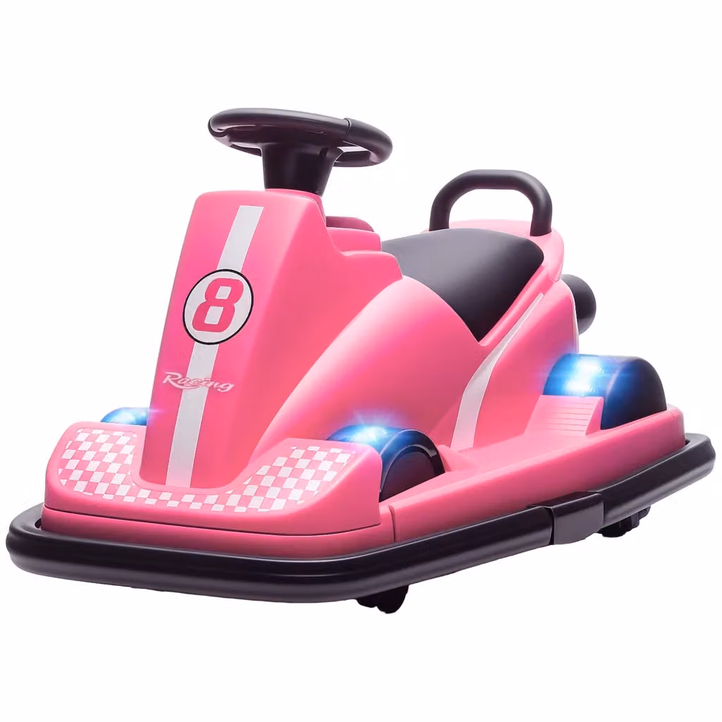 Auto Tamponneuse Elettrica XYLO per Bambini 6V Rosa con Luci e Suoni, L/P/H: 74 x 53 x 48 cm – 2