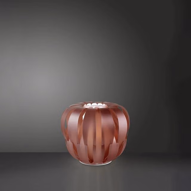 Piantana Moderna Queen Polilux ® Pink Metal E Metallo Bianco 2 Luci E27