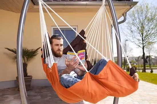 Sedia a Hammock – Sedia a Nido – per Interno ed Esterno – Nido a Sospensione – Sedia a Hammock di Lusso