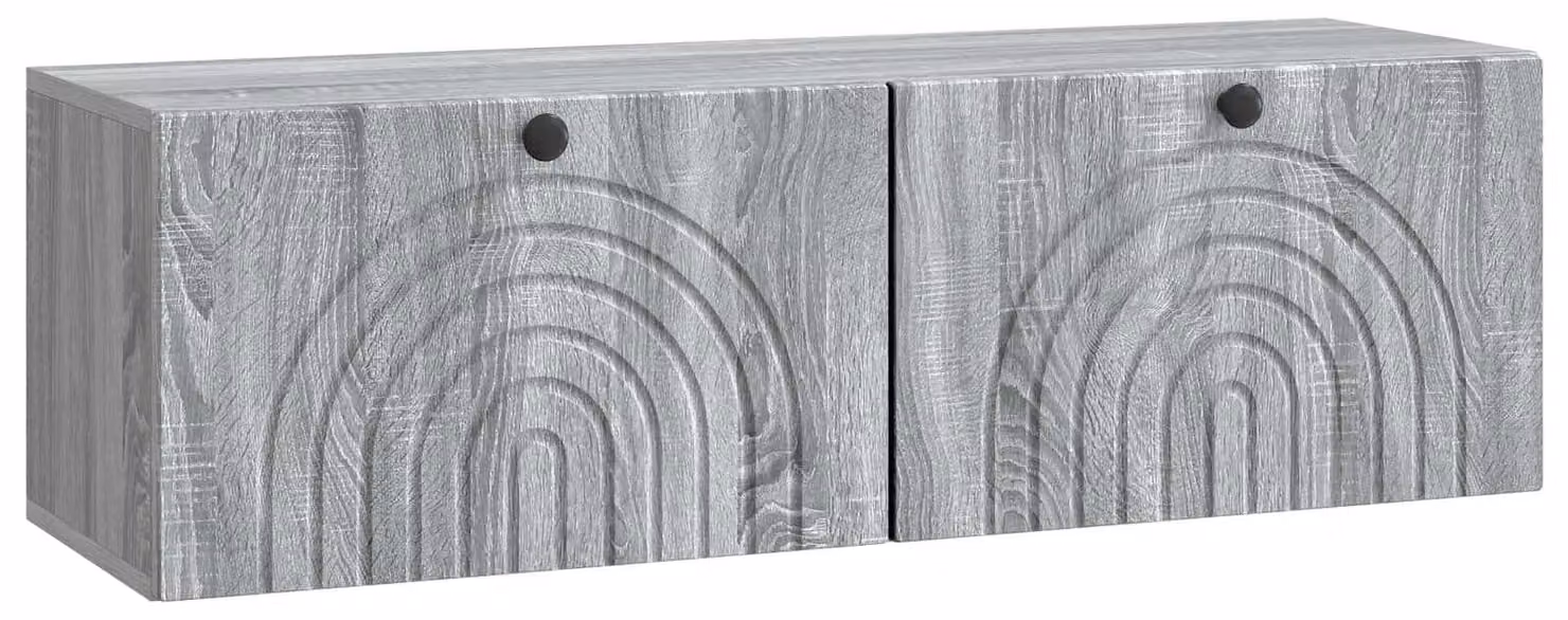 Mobile Porta TV da Muro Grigio Sonoma 98 x 31 x 30 cm