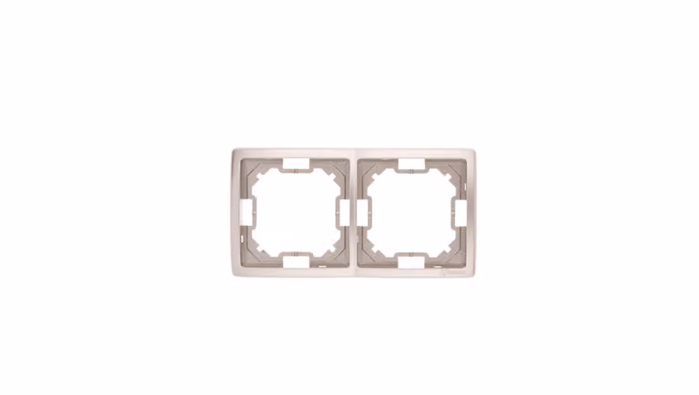 Simon Basic Standard Doppio telaio universale satinato BMR2/29