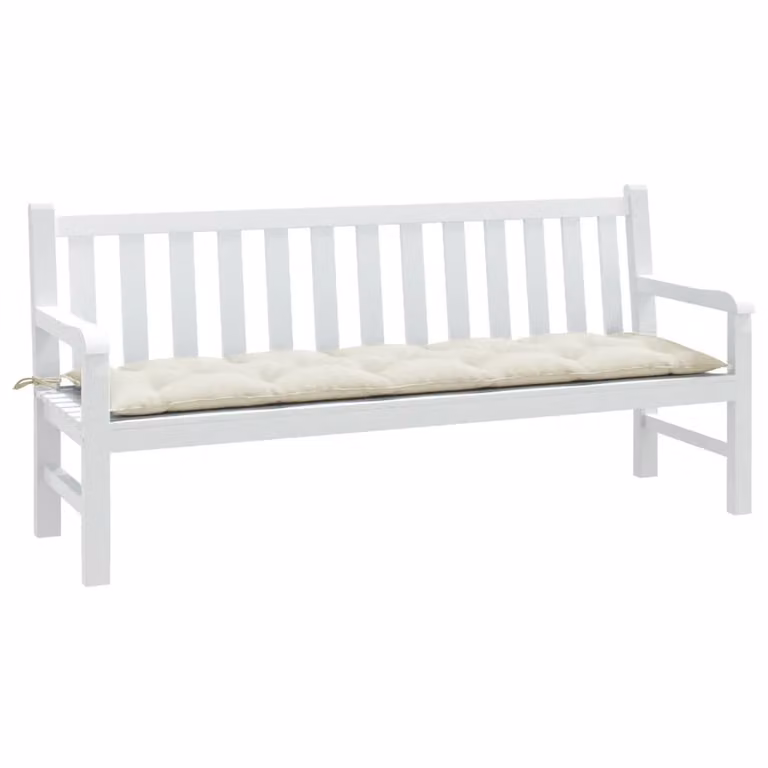 Cuscino per panca da giardino vidaXL beige, L 180 x P 50 x H 7 cm