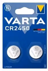 Batteria a bottone Varta CR2450 Litio Argento (2 pezzi)
