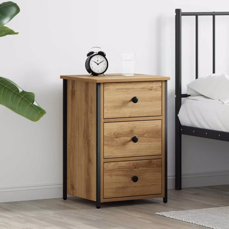 vidaXL Armadio da Notte Moderno Marrone L: 40 cm, P: 36 cm, H: 60 cm