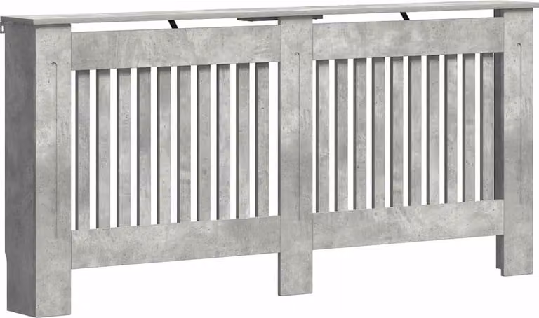 Copertura per radiatori Grigio cemento 172 x 19 x 81,5 cm