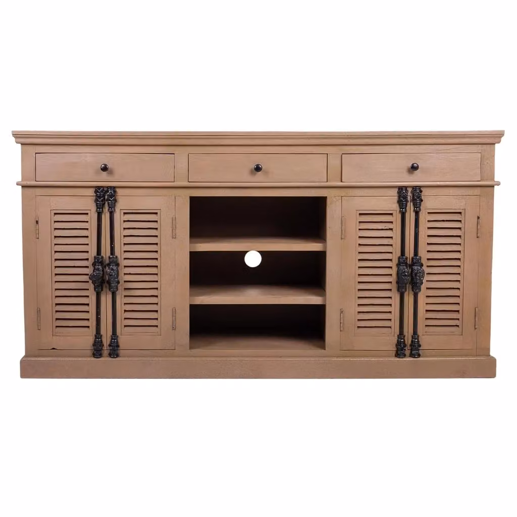 Credenza Wanderlust Deco in legno e metallo marrone L: 173 cm, P: 41 cm, H: 89 cm – 2
