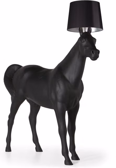 Lampada da tavolo Moooi Horse colore nero con tecnologia LED