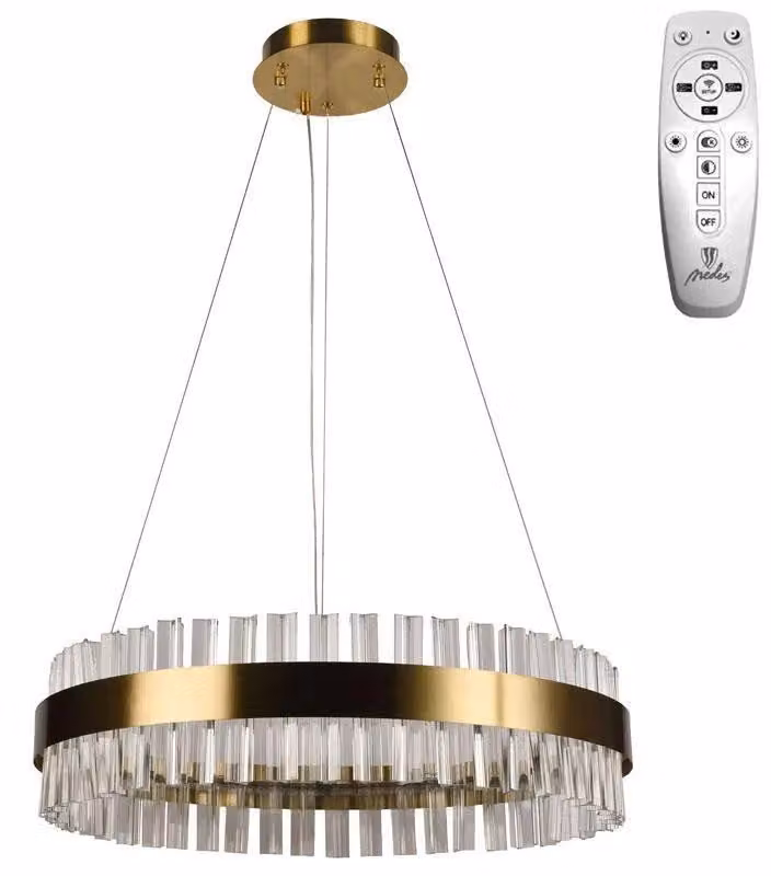 Lampadario a cristalli a LED con telecomando, 50W - J6301/C