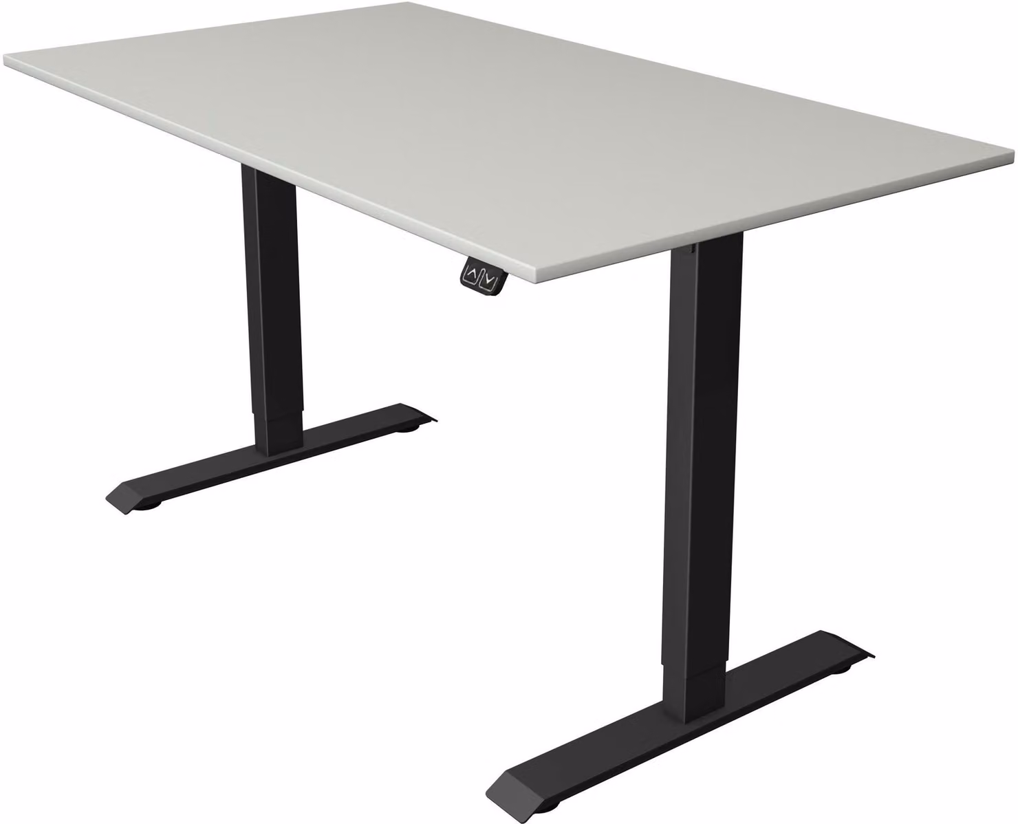 Tavolo da salotto/da bar Move 1, regolabile elettricamente in altezza, LxPxH 140x80-123 cm, grigio chiaro/antracite