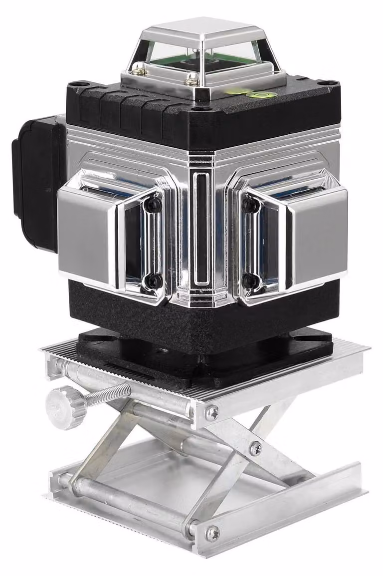 Livella laser multifunzione con linee incrociate - 16 linee - Autolivellamento a 3° - Proiettore di linee a 360° - Adatto per montaggio a pavimento e a parete