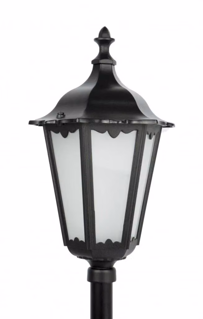 Lampione da giardino retro SU-MA nero con attacco E27, altezza 164 cm, protezione IP43 – 2