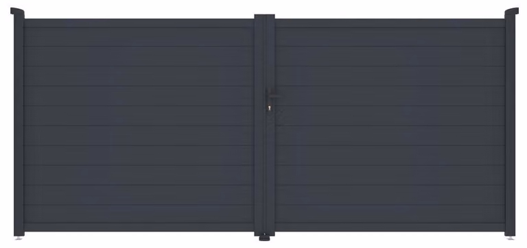 Portone G21 Orlando 392x173 cm a doppia anta, antracite
