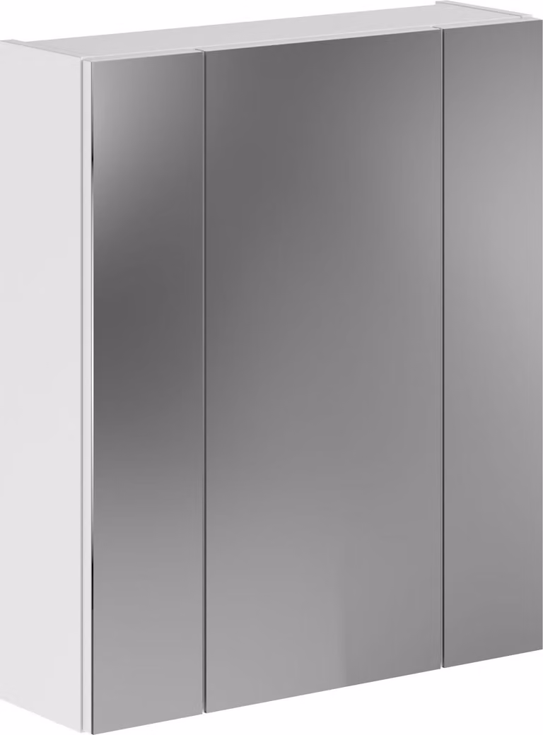Mobiletto specchio da bagno Linus 3 ante bianco.