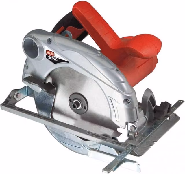 Sega Circolare Valex SC190 Rosso con Guida Laterale e Tagli Inclinati a 45° 1300W