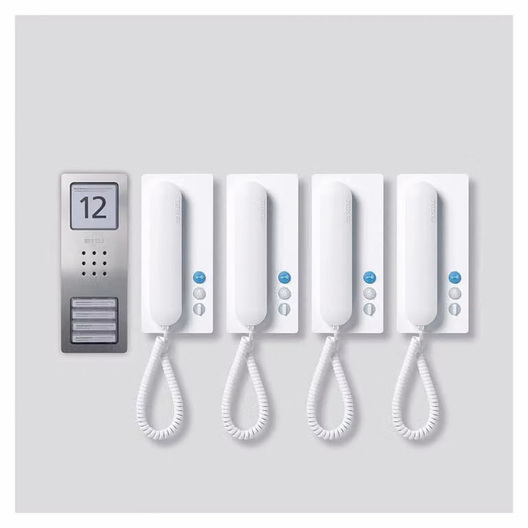 Siedle SET CA 812-4 E/W Edelstahl - Weiß (210008741-00)