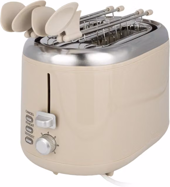 Tostapane 2 fette 850 W tortora