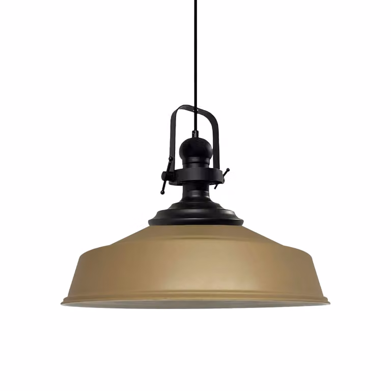 Lampada a sospensione Beige-Asletl Lampada a sospensione in metallo Ø40 cm, lampada moderna