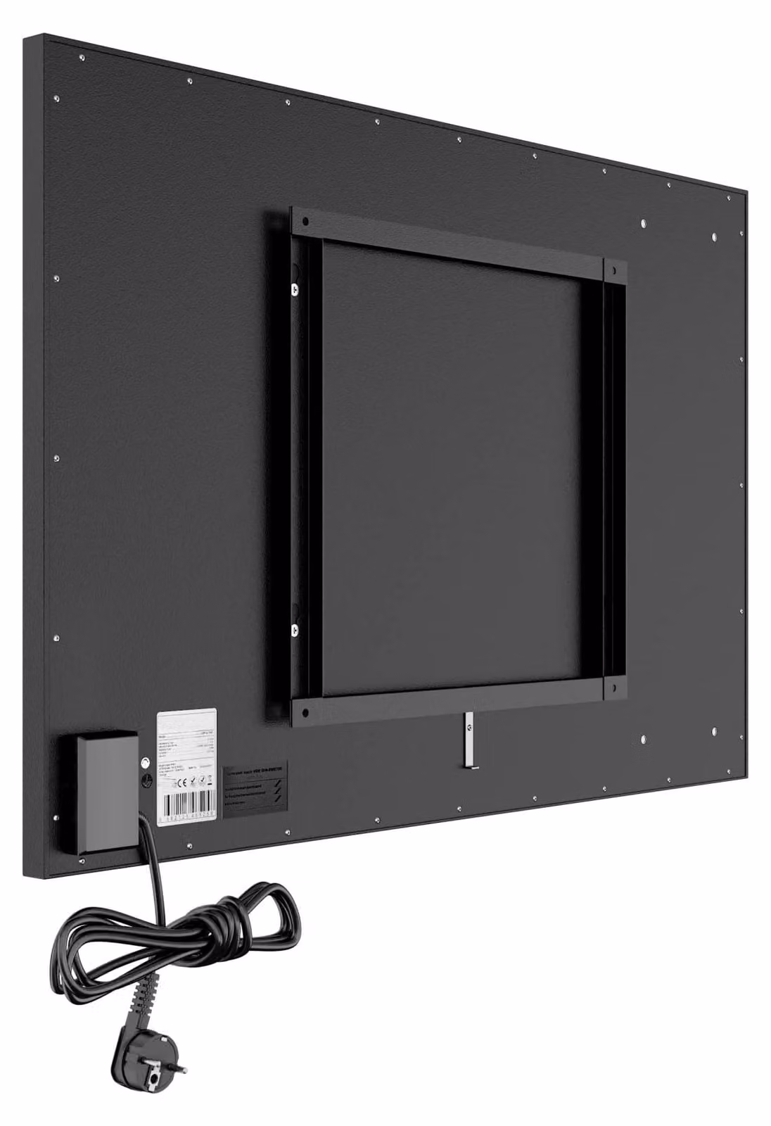 Riscaldamento a infrarossi - 700 Watt - 100x60x2,5 cm - Nero - Pannello riscaldante elettrico da parete