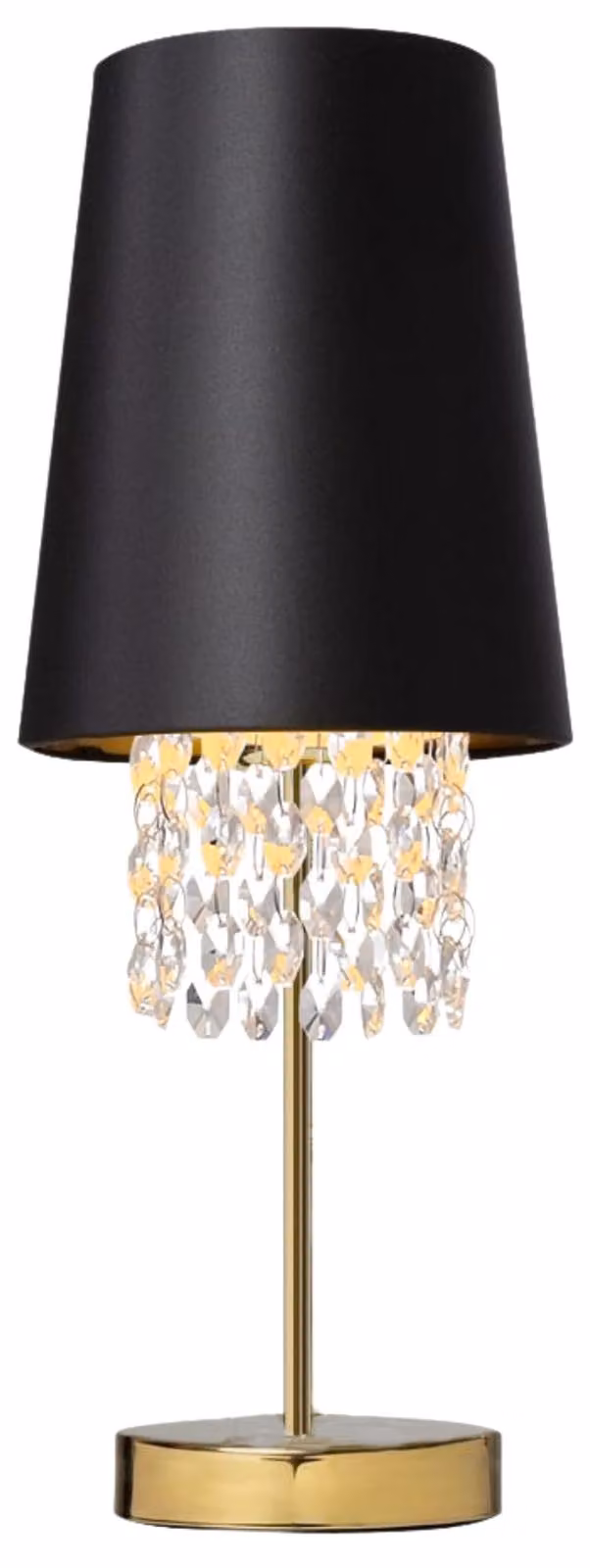 GTV - Lampada da tavolo NESTO 3 , 6090, AC220-240V, 50/60Hz, 1*E27, max.40W, ø 20 cm, nero/oro
