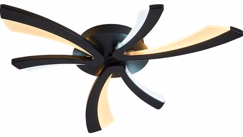 Plafoniera LED XW062-3Black, 60 cm, con telecomando. Colore e intensità della luce regolabili, dimmerabile. Plafoniera LED