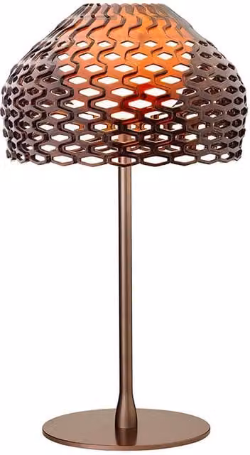 Flos Tatou Lampada da tavolo in metallo disponibile in bianco, grigio o bronzo