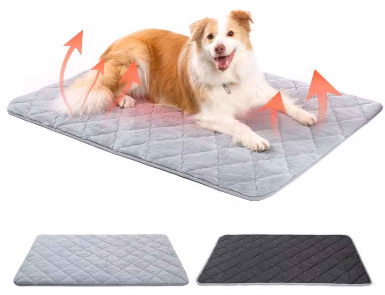 Cuccia per cani, aspetto simile al pelo di coniglio, 90 x 70 cm, taglia L, lavabile in lavatrice, antiscivolo, per uso domestico