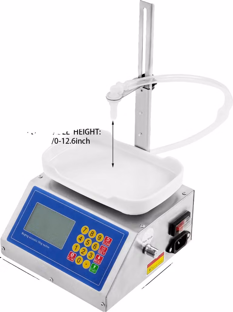 Riempitrice per liquidi, pompa a membrana ad alta precisione, funzionamento intuitivo, blu, 220 V, spina UE