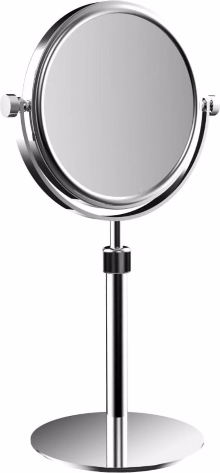 emco puree miroir sur pied, hauteur réglable, diamètre 153 mm, chrome, 109400117, 109400117