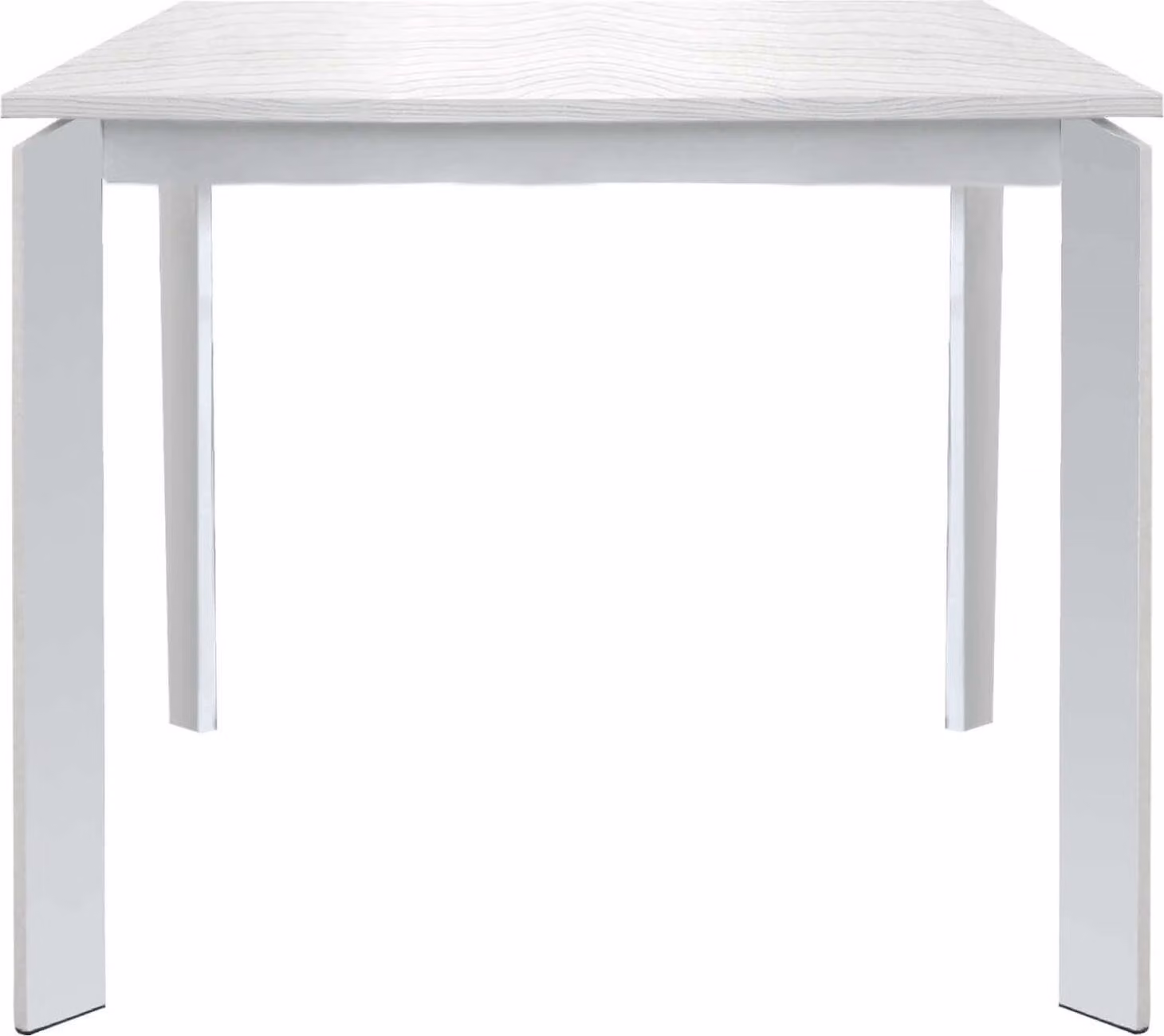 Milani Home - tavolo da pranzo allungabile 90 x 90-150 cm, bianco, legno