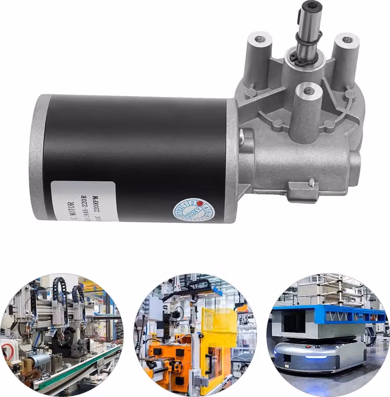 Motoriduttore, 24 V, 45 W, rapporto di trasmissione 3:60, velocità nominale 160±20 giri/min, velocità a vuoto 220 giri/min