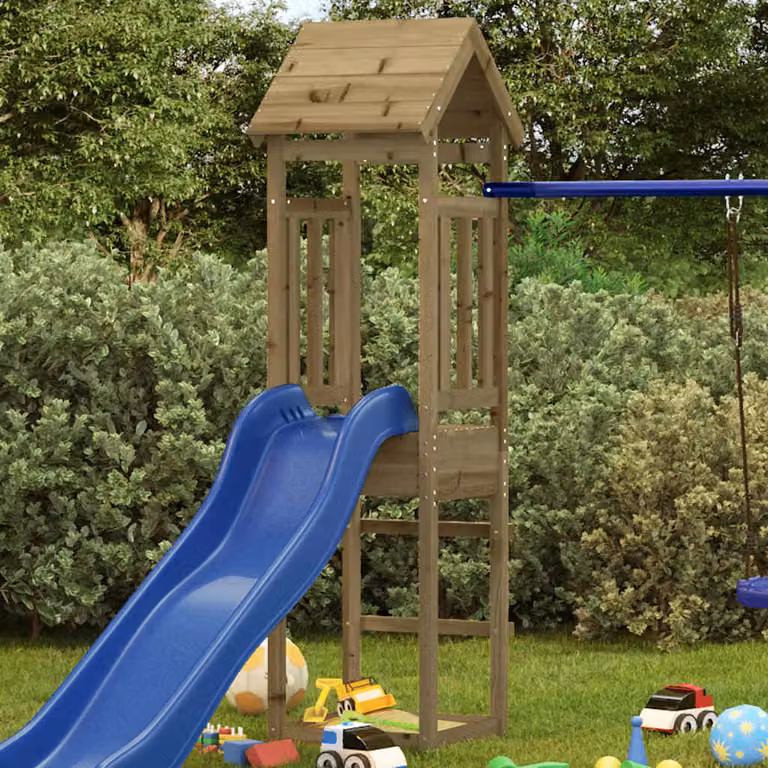 vidaXL Torre da Gioco 52,5x46,5x206,5 cm in Legno di Pino Impregnato