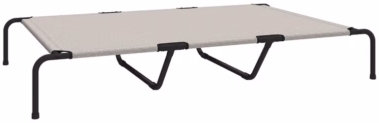 Letto rialzato per cani di grossa taglia | Colore: Beige | Dimensioni: 94x152x23 cm