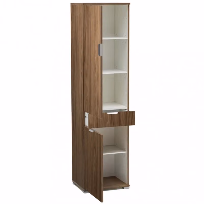 Armadio Cosma con 2 Ante e 1 Cassetto Marrone L: 76 cm, P: 45 cm, H: 174 cm – 2