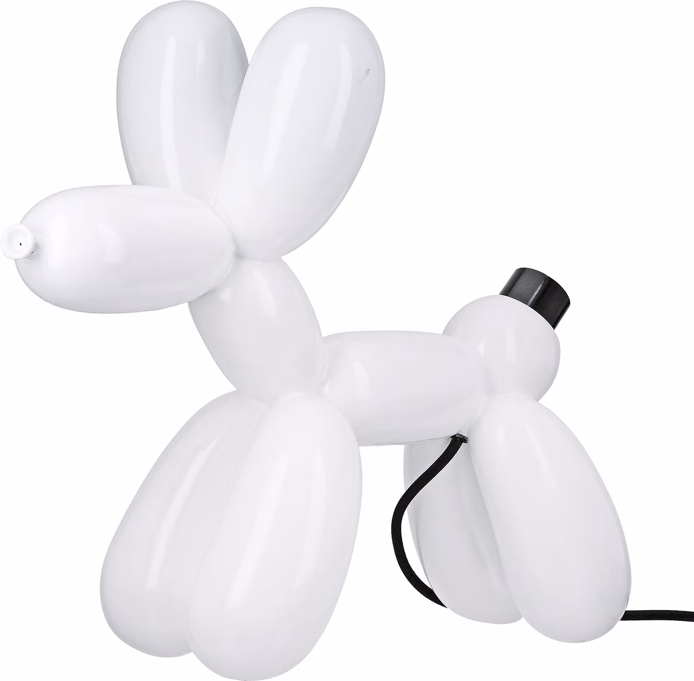 Gilde Tischleuchte, Ballonhund, Scotty, Kunstharz, weiß, VE 1 Höhe: 35.50 cm Breite: 41.00 cm Tiefe: 16.00cm 58146