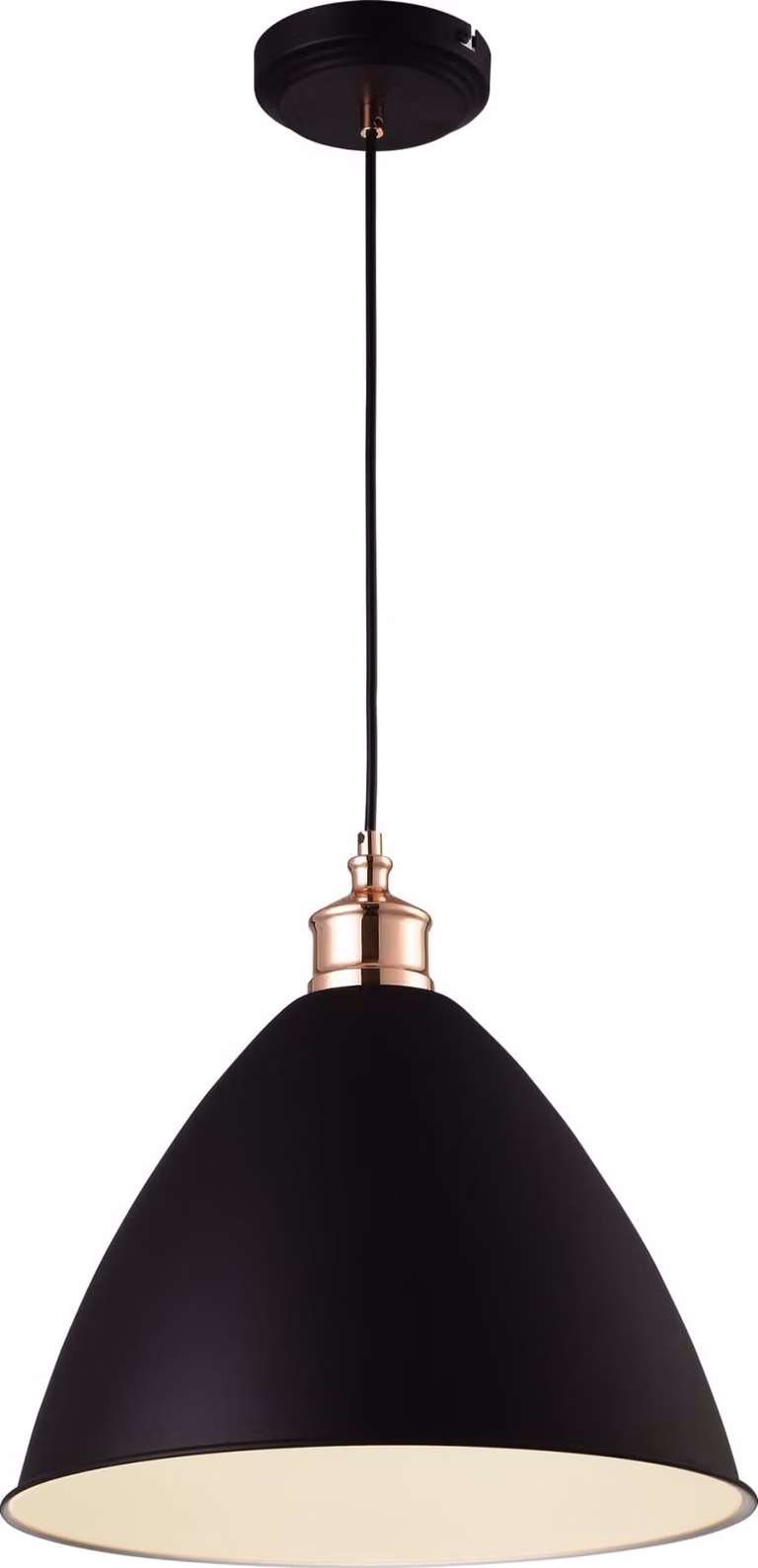Lampada a sospensione WATSO bianco-nero-ottone 1xE27x60W metallo dim.: 135x35x35 cm IP20 Kaja