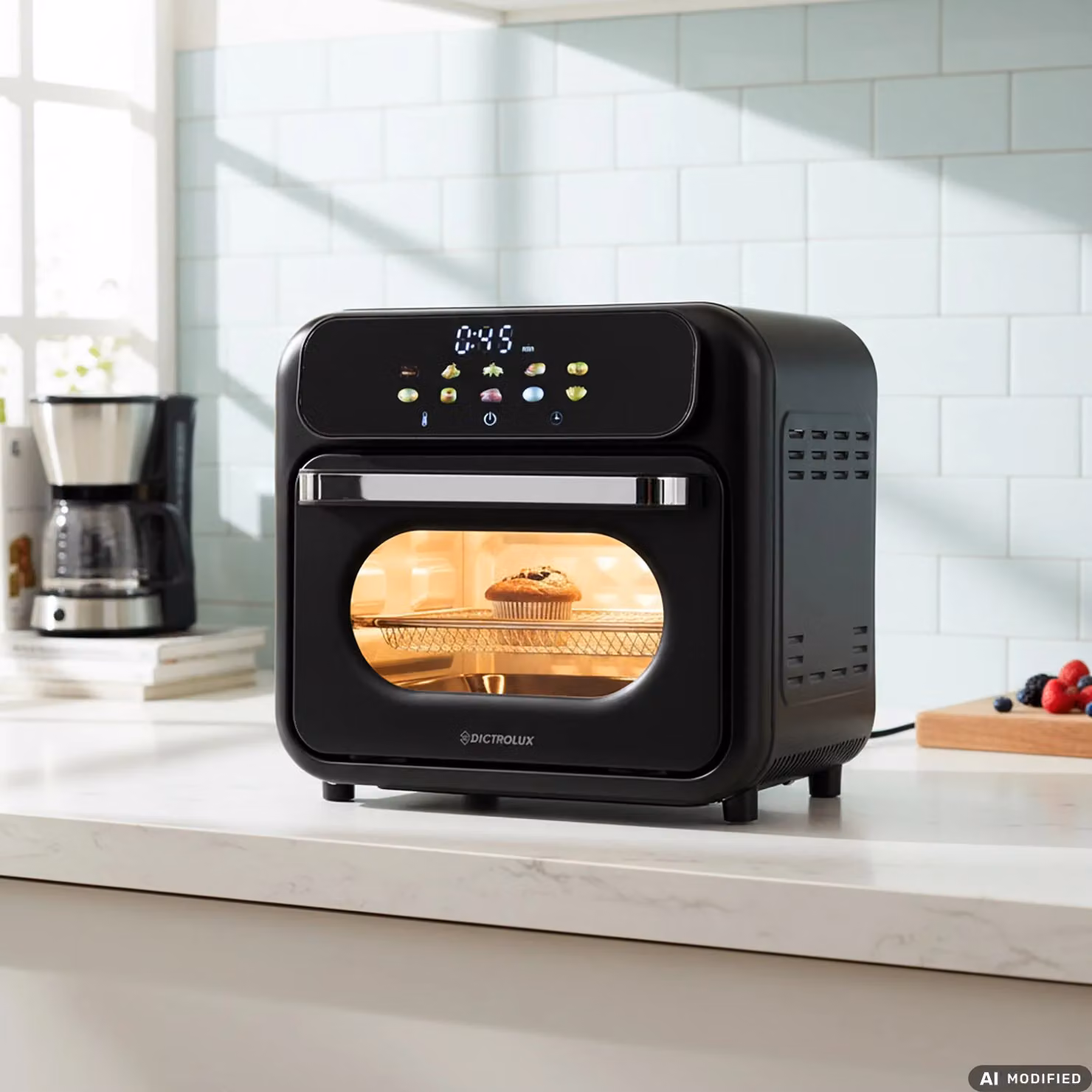 Dictrolux Forno e Friggitrice ad Aria Multifunzione Oven Crock da 870 Watt, Nero – 2