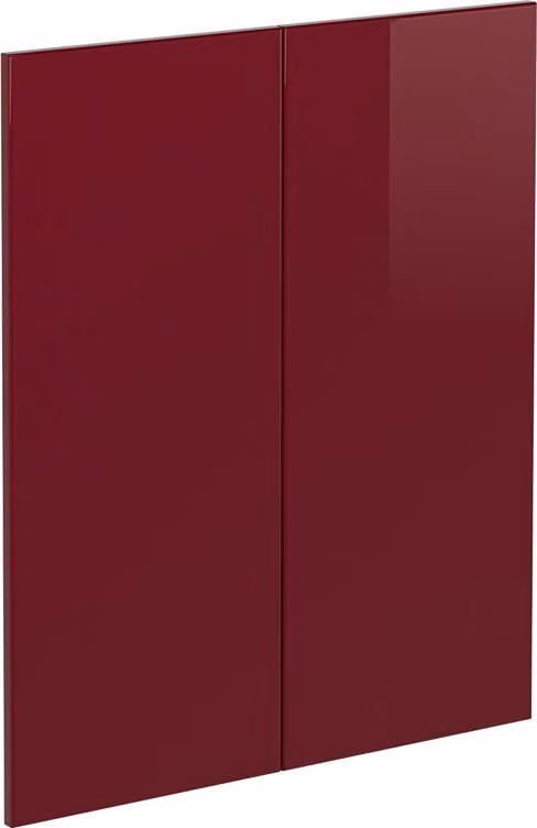 Frontale cucina Vicco R-Line Rosso lucido 59.2 x 71.3 cm frontale del mobile per mobile base, Model 41231