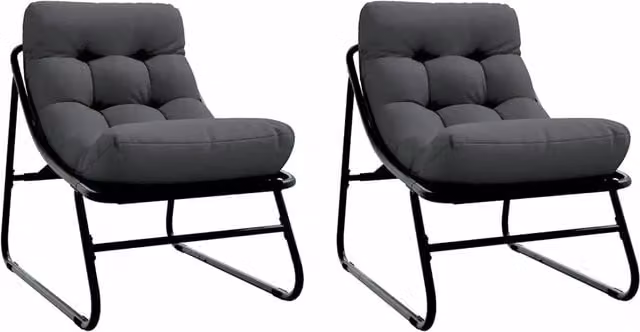 Arredamento da Giardino 2 pz Nero 60,5 x 81 x 71 cm CFW5270338