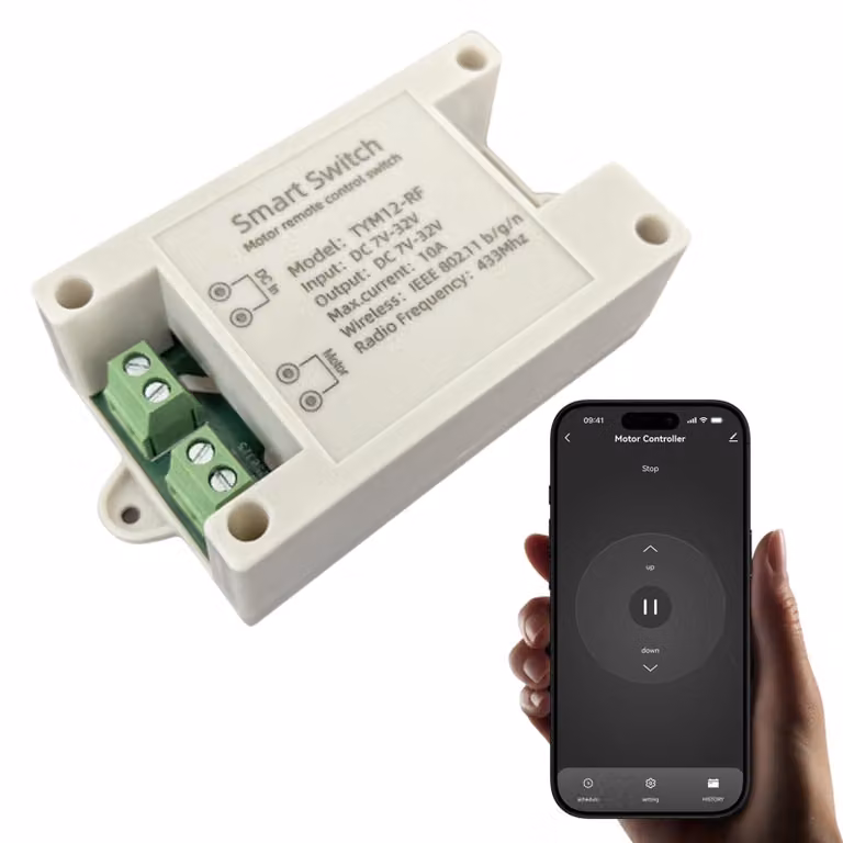 Controller intelligente Wi-Fi per motori DC, telecomando per attuatori a 12V/24V