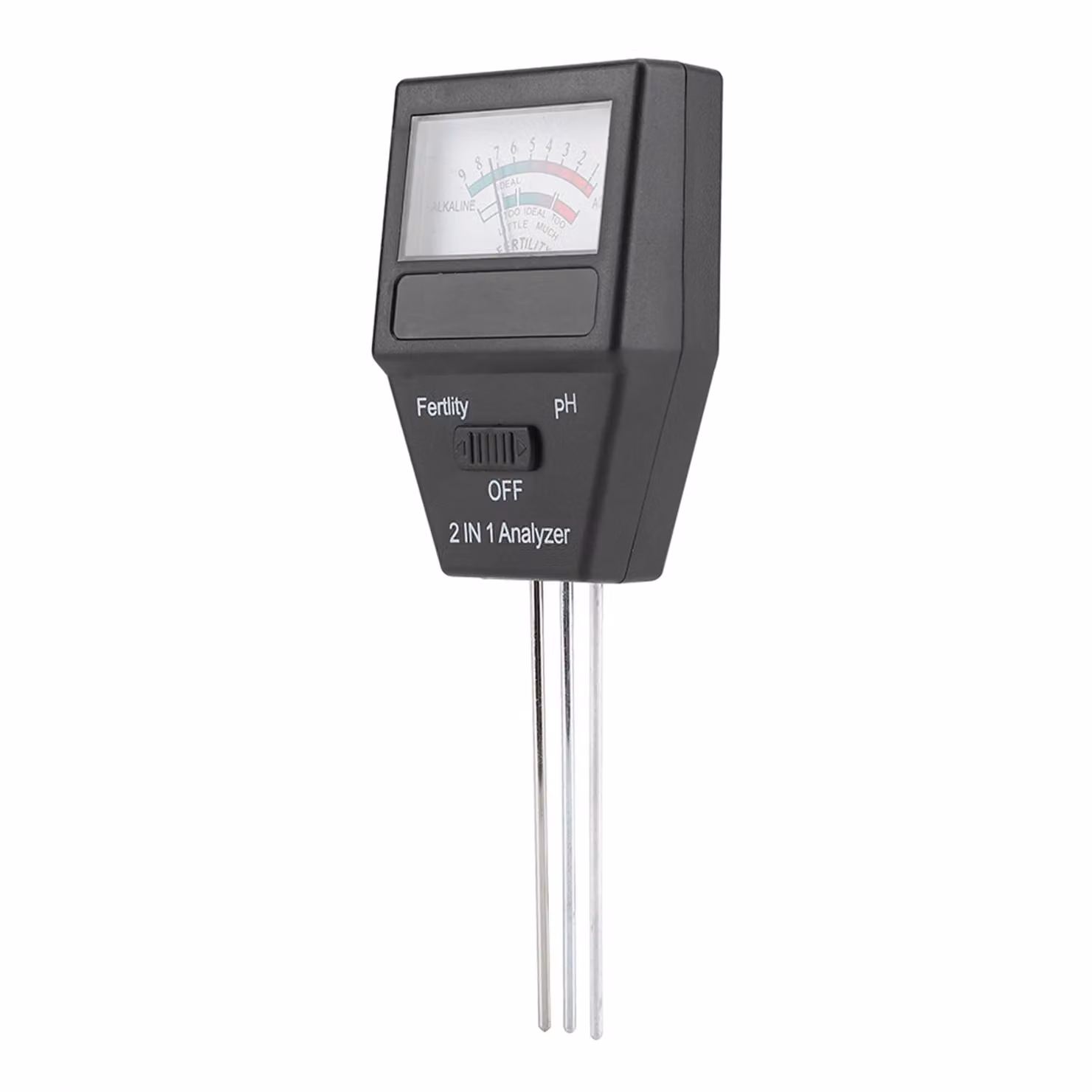 misuratore di pH 2 in 1 ad alta precisione per terreni fertili - ideale per piante e fiori da giardino